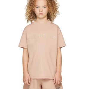 Essentials pink logo t-shirt